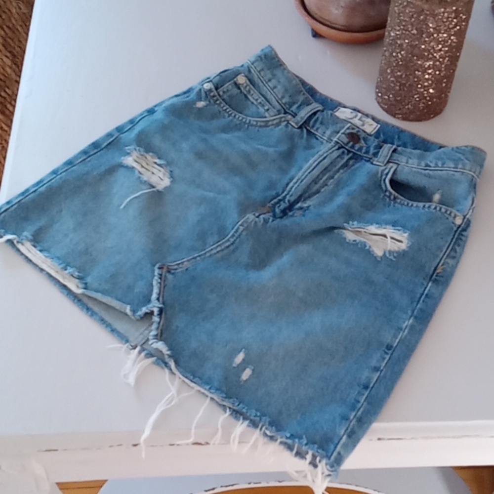 WE THE FREE DENIM SKIRT